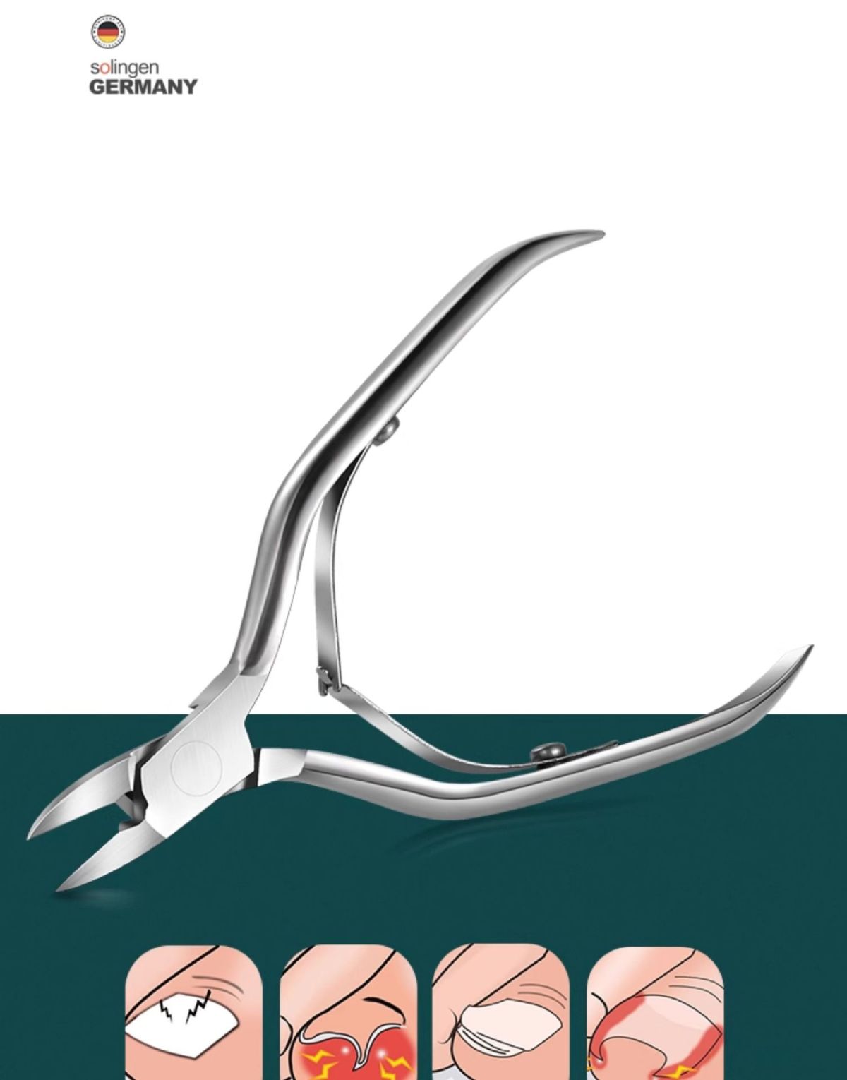 Nail clipper set, stainless steel, men and women