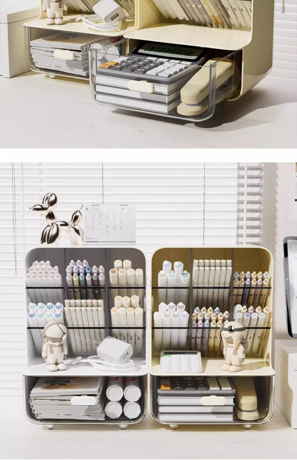 Acrylic Desktop Storage Box with Drawer