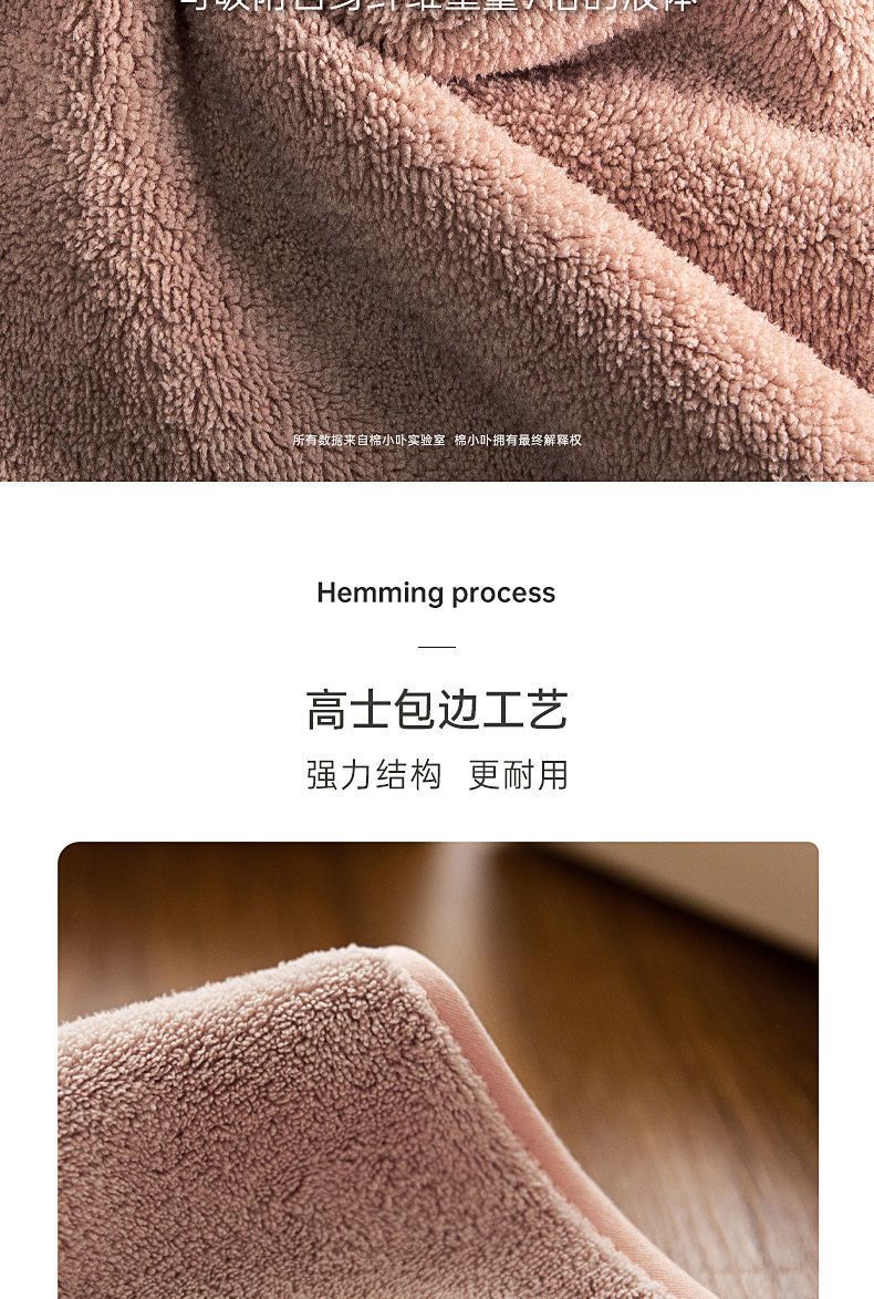 Coral fleece bath towel set, quick-drying and highly absorbent