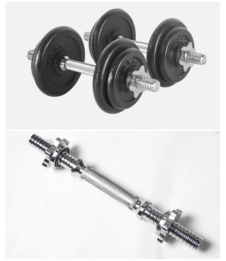 Painted dumbbell set 20 kg, men's fitness, gift box