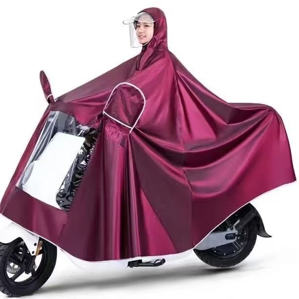 Yağmurluk tam vücut, elektrikli araç motosiklet, uzun kalın, tek veya çift kişi