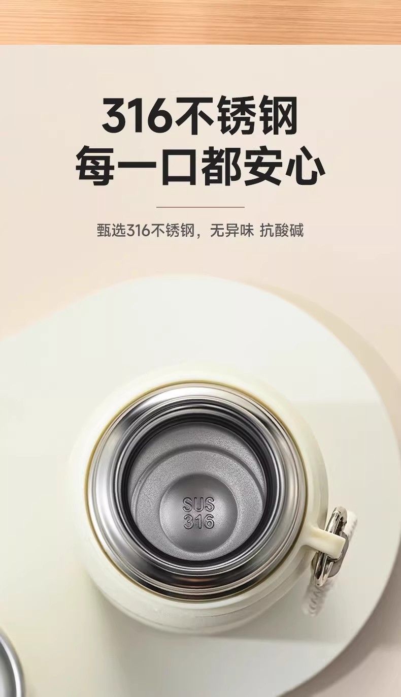 爆款316不锈钢保温杯大容量双饮汽车杯户外便捷随行运动水壶批发