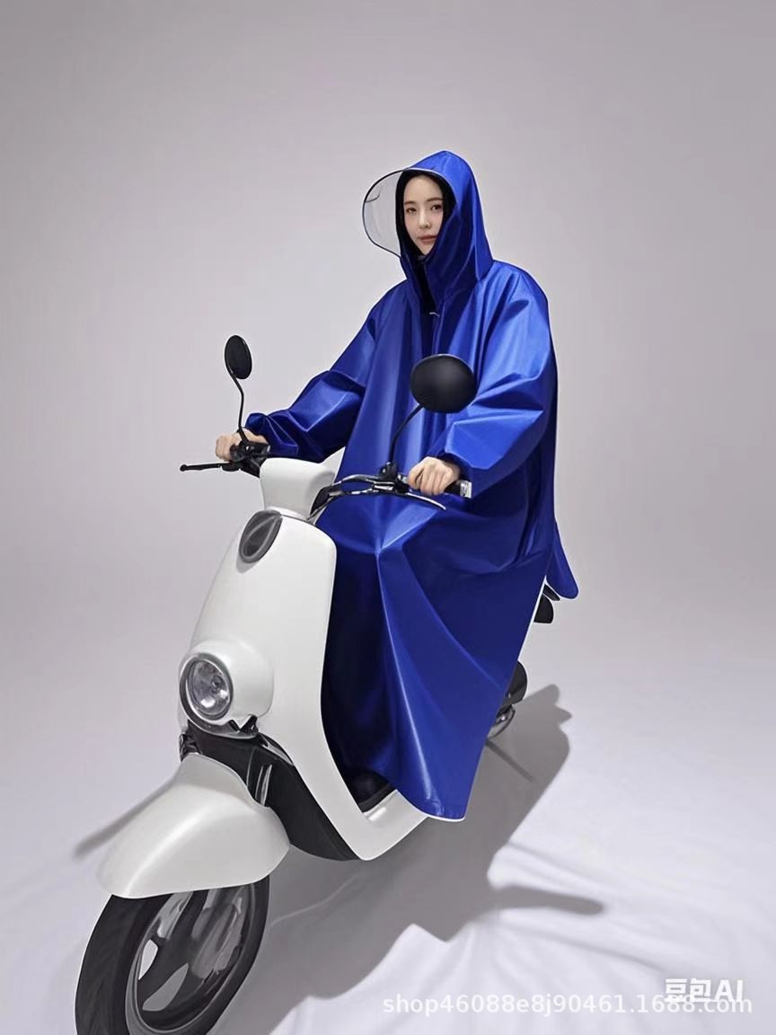 Regenjacke für E-Bikes mit Ärmeln, verlängert