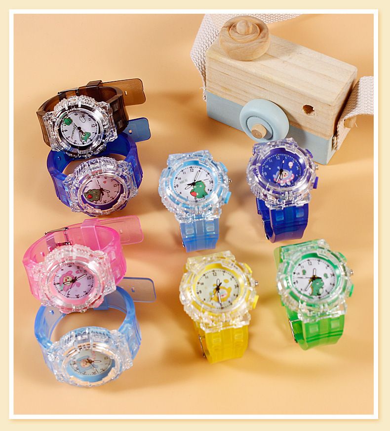 Eggboy children's watch, dinosaur design, luminous, transparent