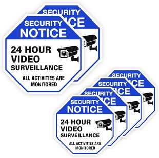Videoüberwachungs-Warnschild selbstklebend CCTV Sicherheit
