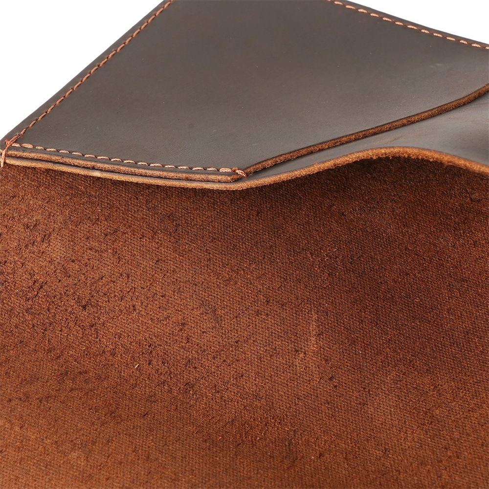 1158 Genuine Leather Crazy Horse Passport Travel Wallet Card Holder