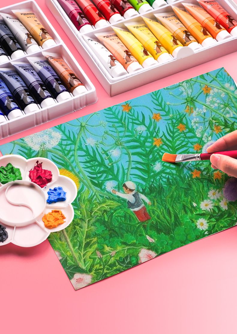 Acrylic paint set, UV-resistant, waterproof, fade-proof