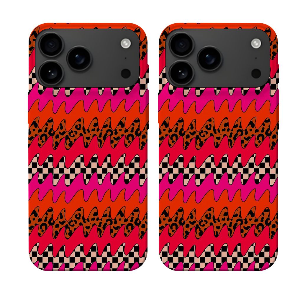 iPhone 17 Pro case, leopard print, punk style, 2-in-1, magnetic