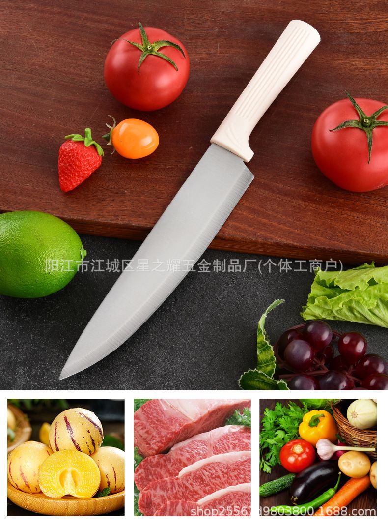 Paslanmaz çelik bıçak seti bıçak tutucu ile