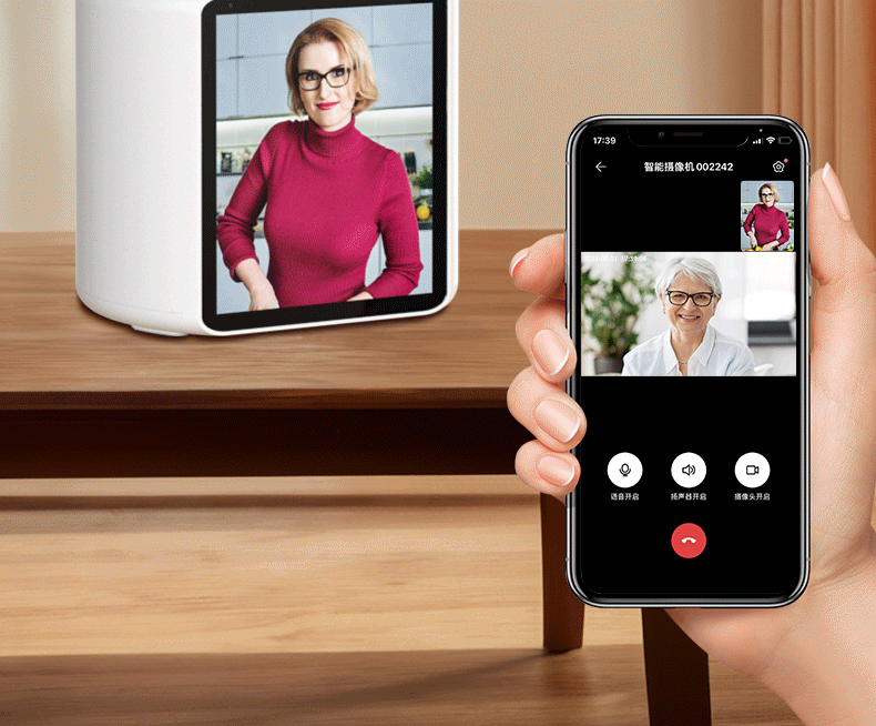 360 derece çift yönlü sesli kamera, telefon uzaktan kumandalı ev izleme