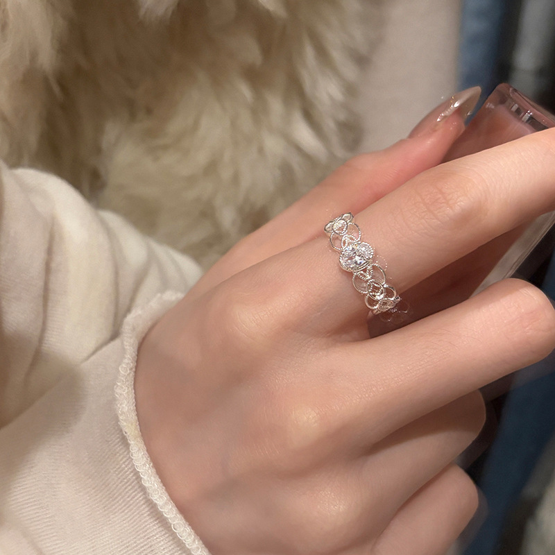 French lace ring women, vintage design