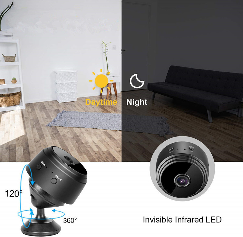 A9 wireless WiFi security camera, auto-focus
