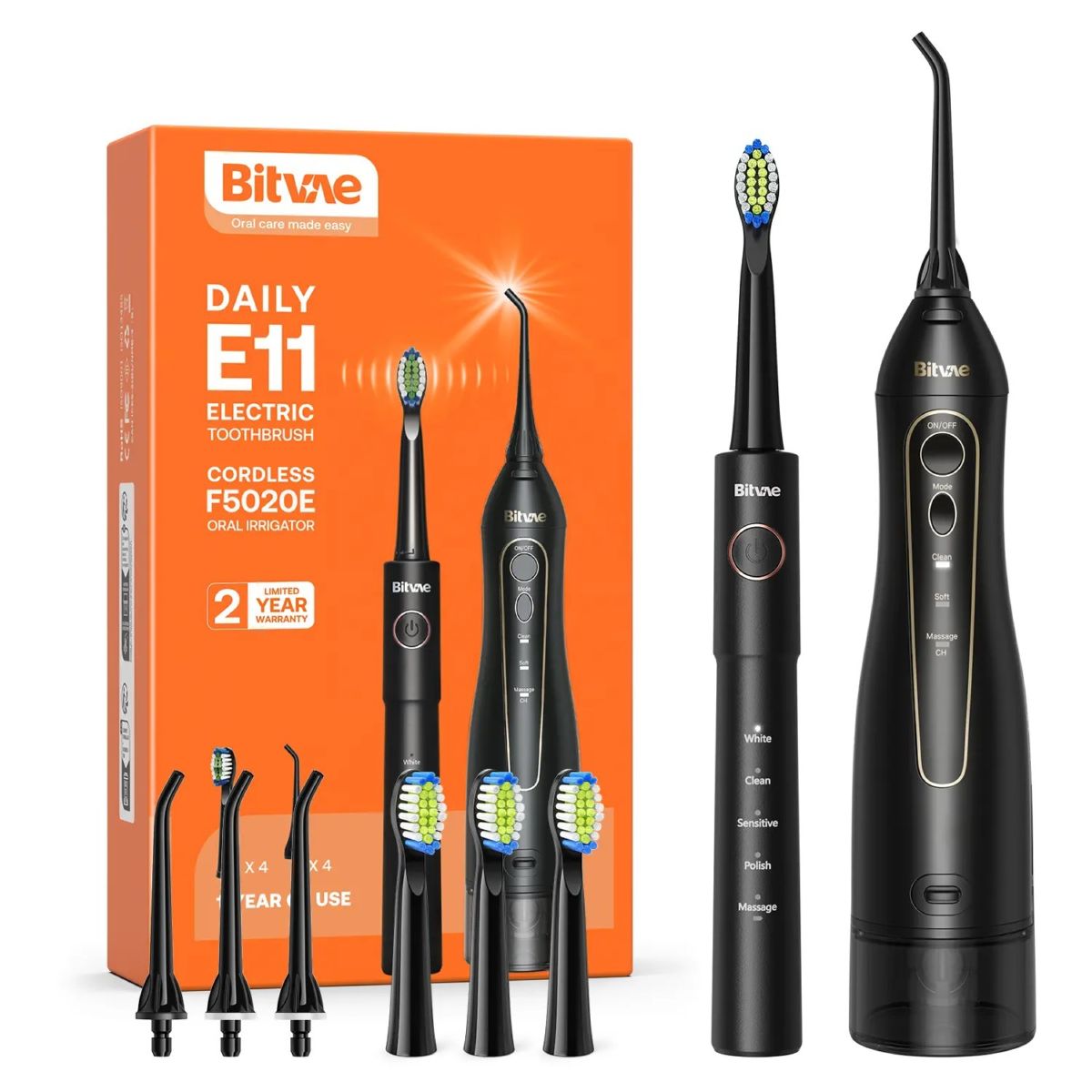 Bitvae F5020E Elektrozahnbürste und Zahnseide Set