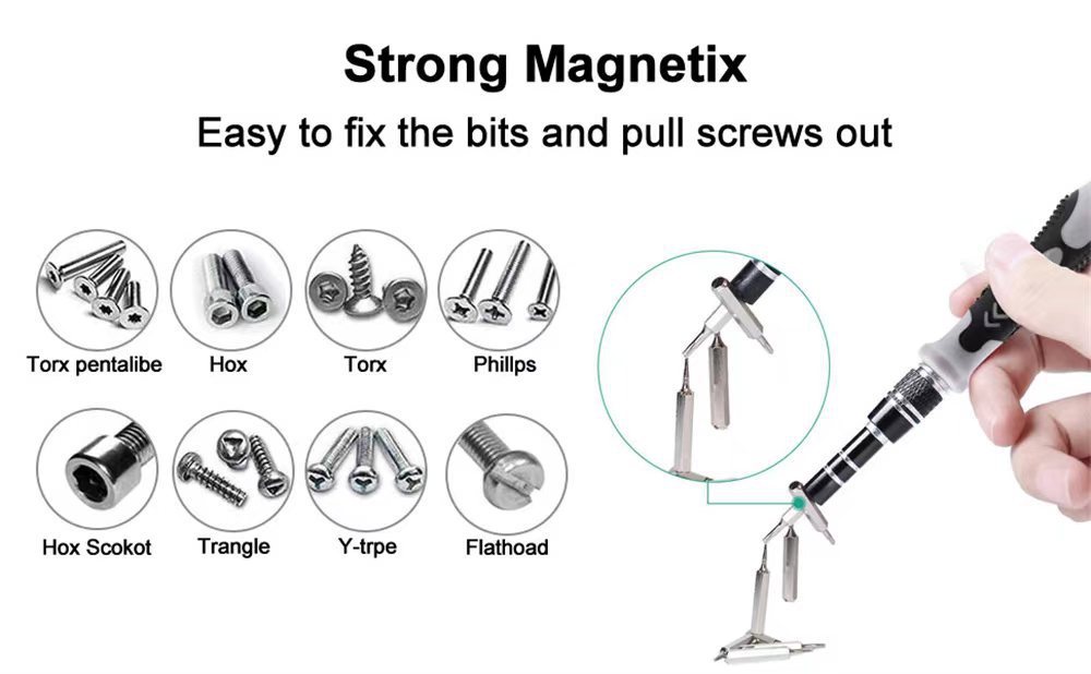 Screwdriver set, 115-piece, watch computer phone repair