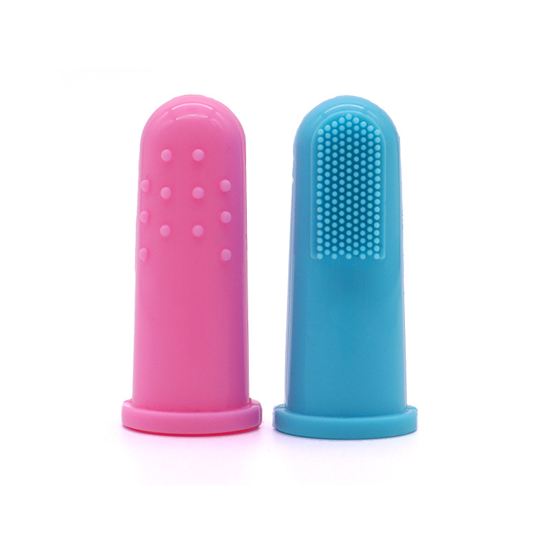 Silicone pet toothbrush finger brush set