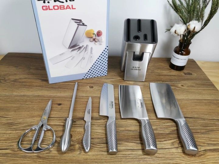 Global Yoshikawa Edelstahl-Messerset, 6-teilig