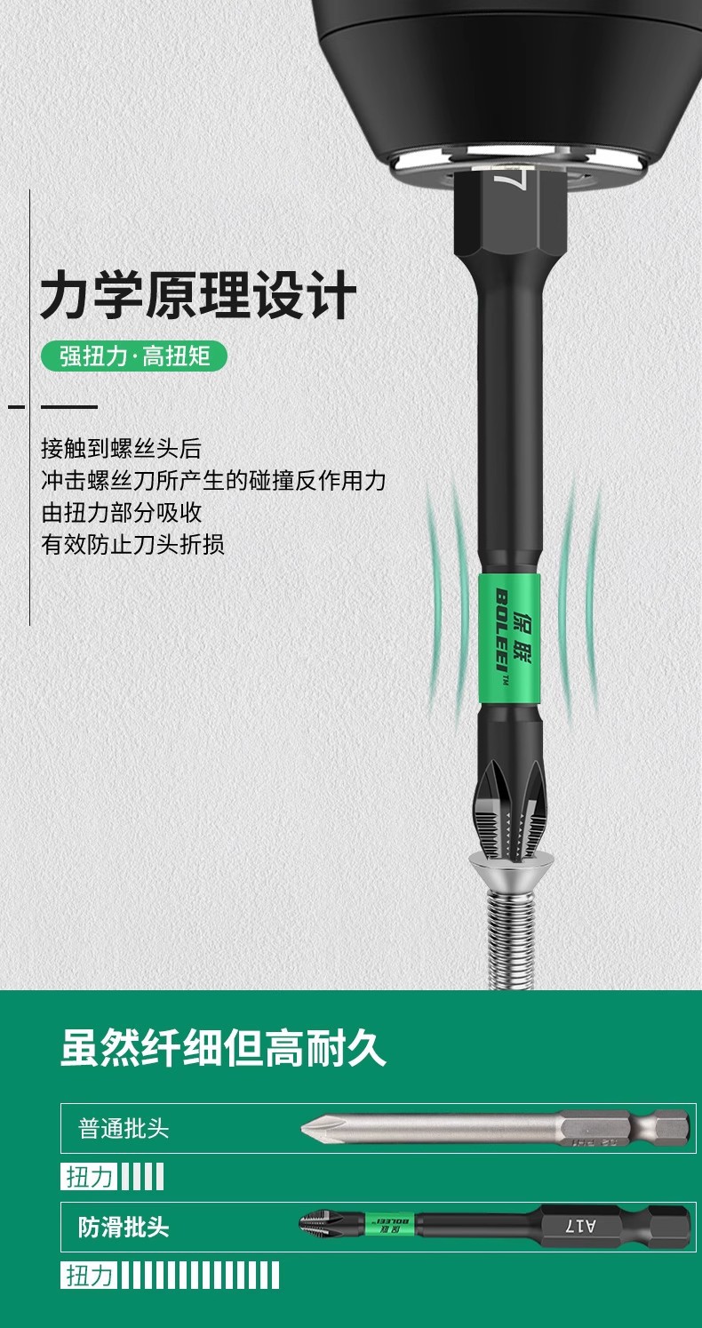 Cross bit electric screwdriver tool set