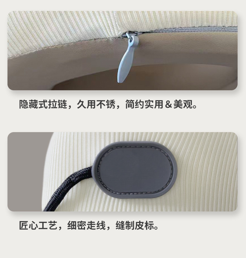 U-shaped neck pillow memory foam travel airplane car