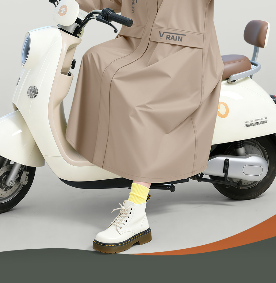 Zhengyu Langversion Regenjacke Ganzkörper mit Ärmeln