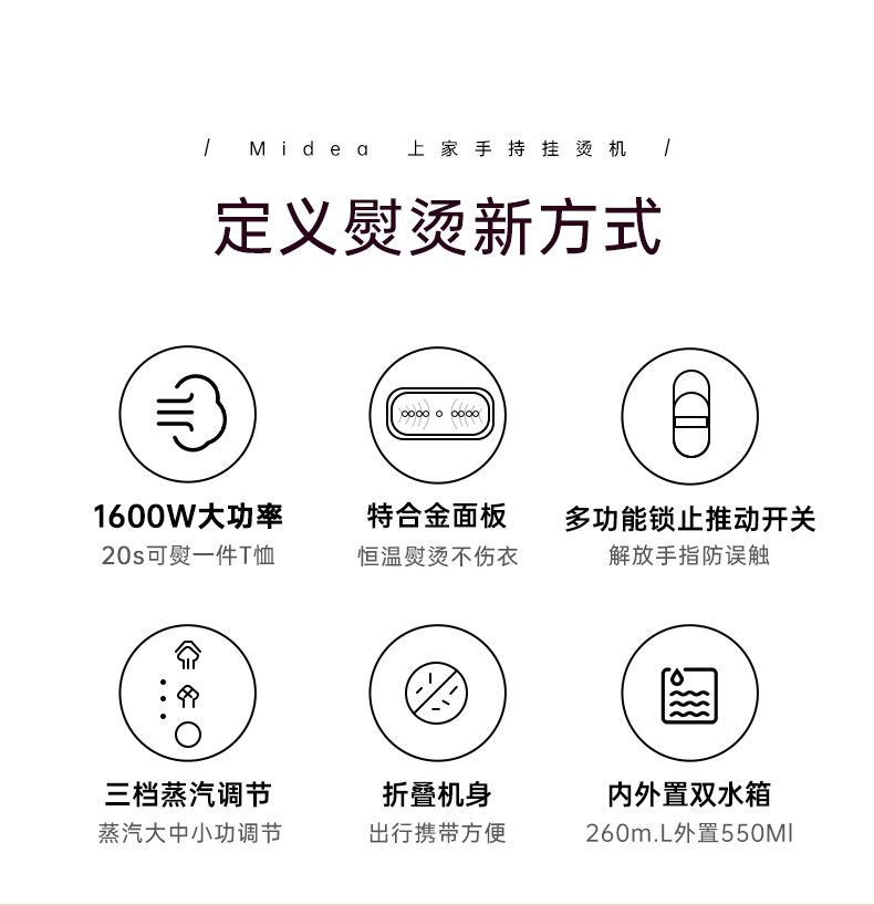 Taşınabilir katlanabilir buharlı ütü makinesi 1600W