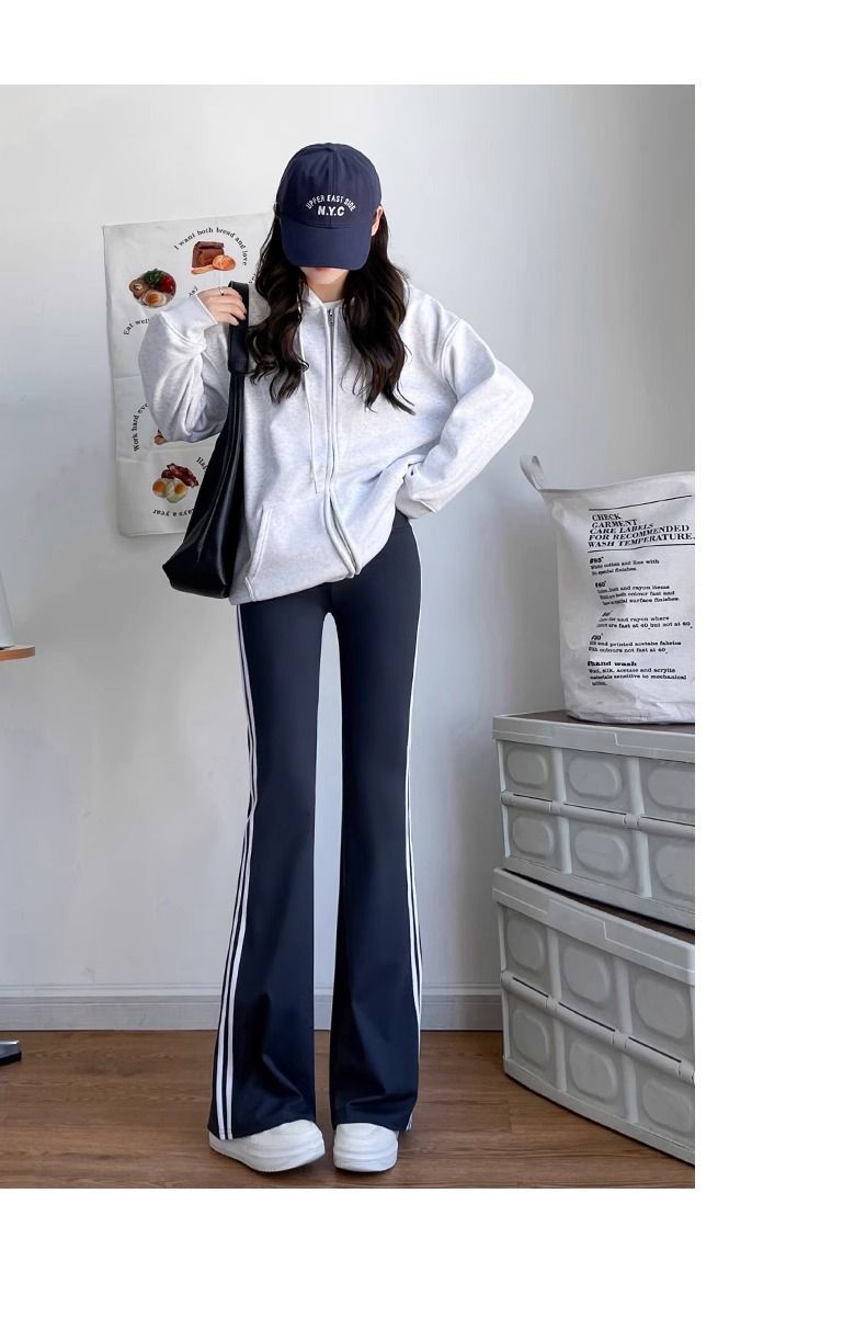 Women's yoga long pants casual outdoor high waist slimming