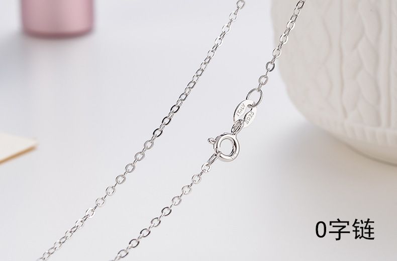 925 ayar gümüş kolye kadın erkek minimalist zincir