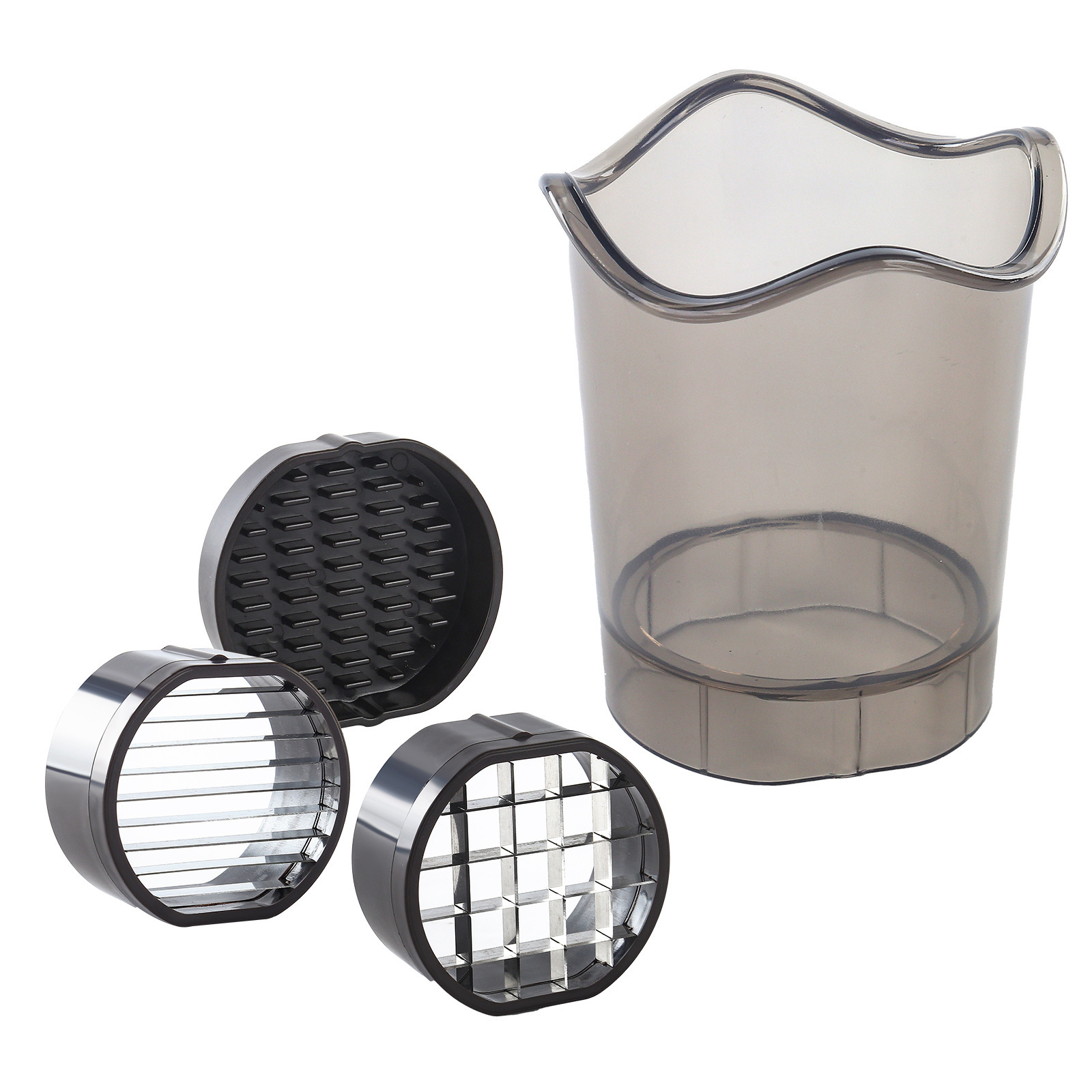 Multifunctional fruit and vegetable cutter for carrots, potatoes, strawberries