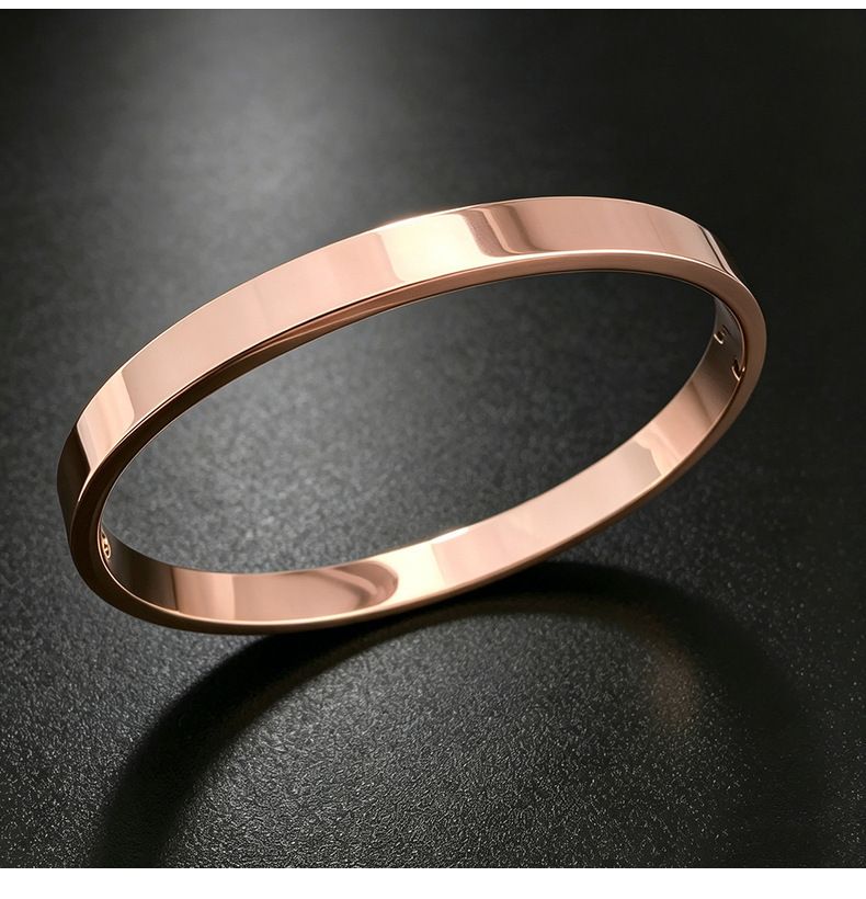 Titan-Stahl Armband, 18K vergoldet, 10 Steine mit Schiebeknoten