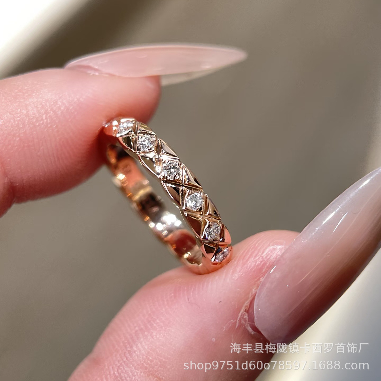 Snake bone ring luxury design 18K gold plated star motif