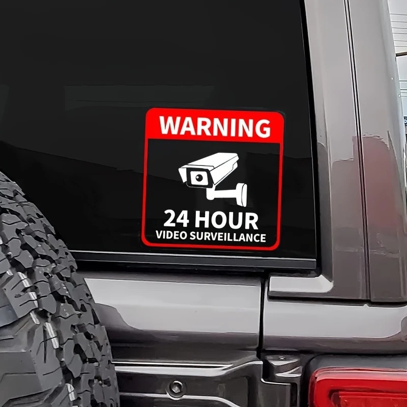Video Surveillance Sticker Vinyl CCTV Camera Warning