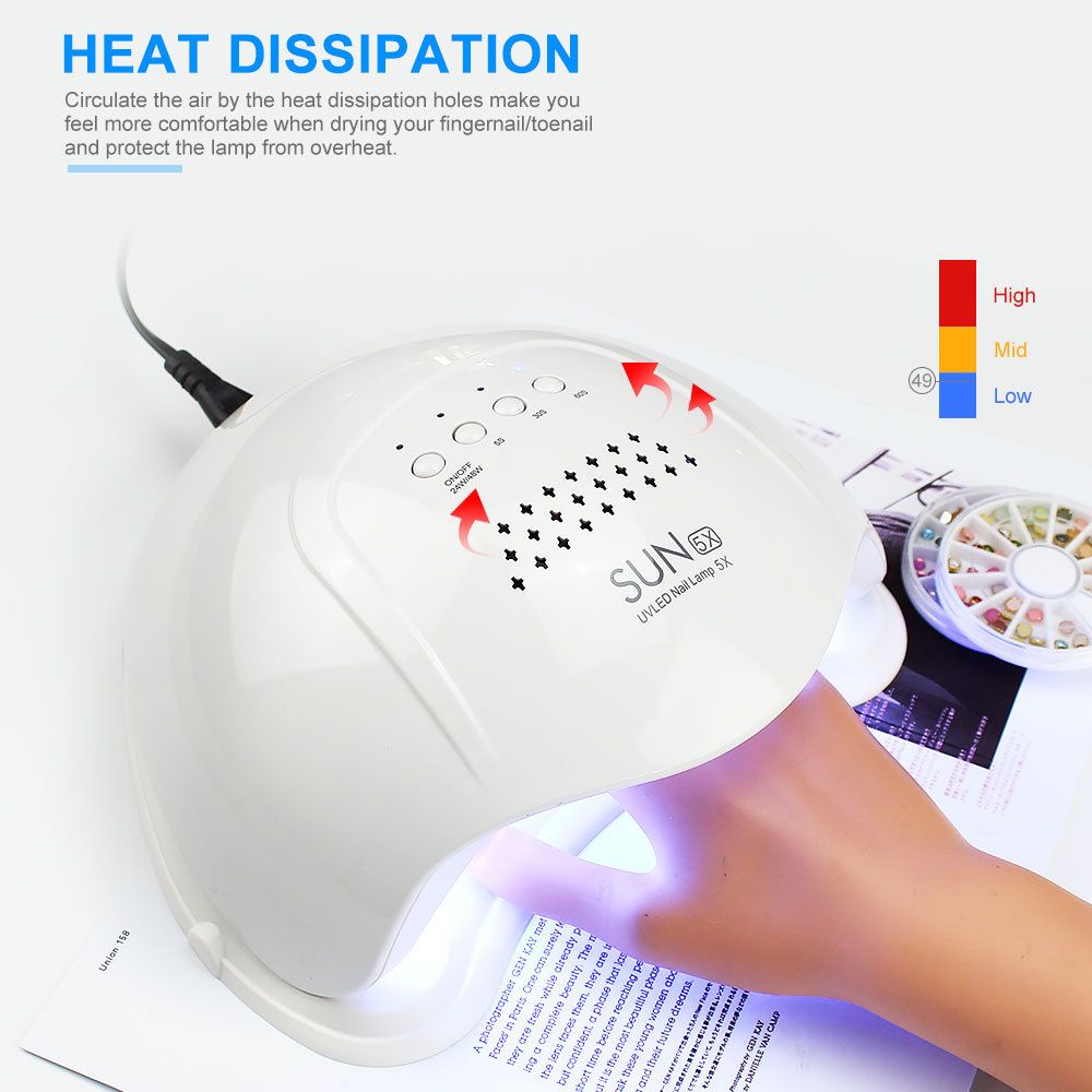 Sun5x tragbare Nagel-Fototherapielampe