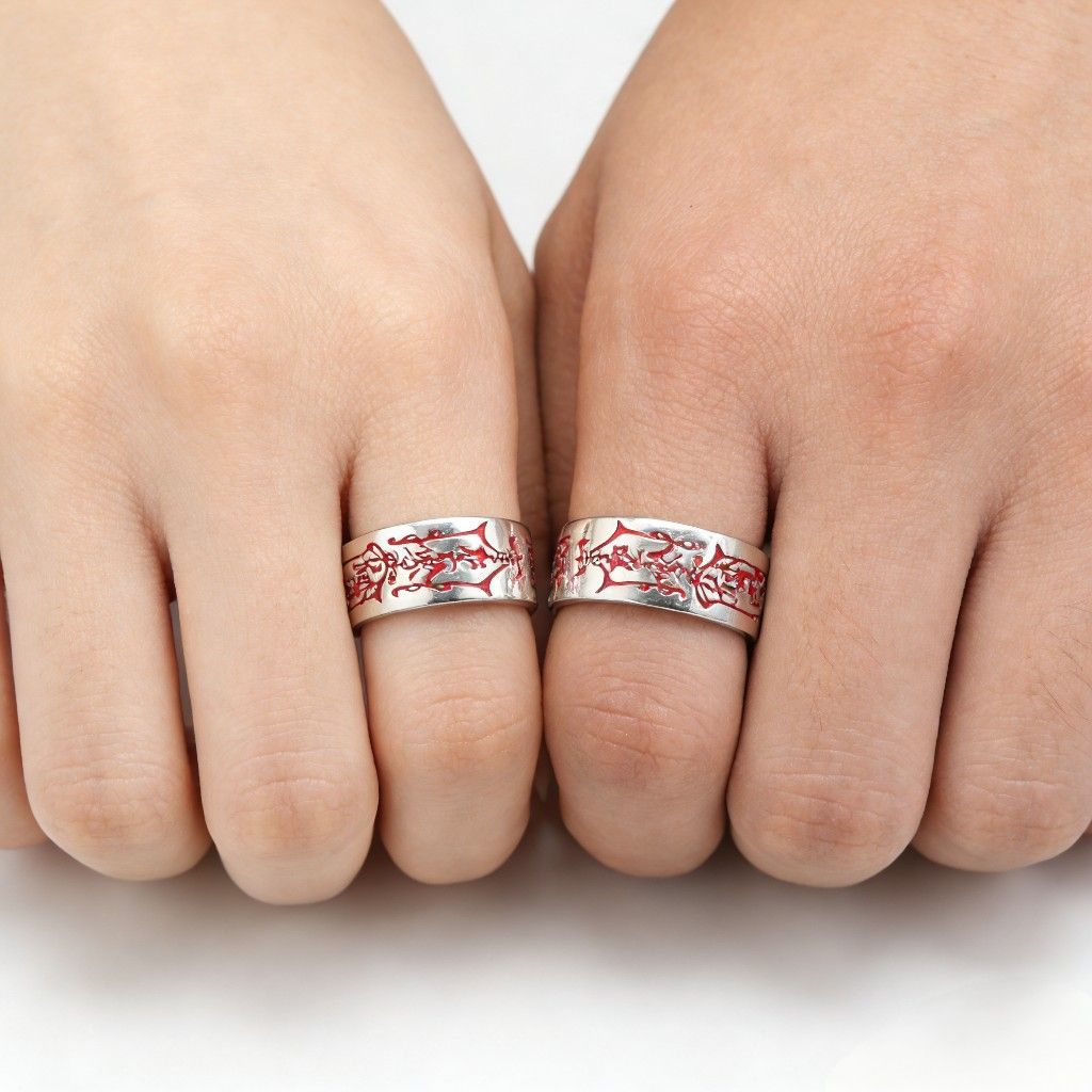 S999 pure silver open ring, vintage design