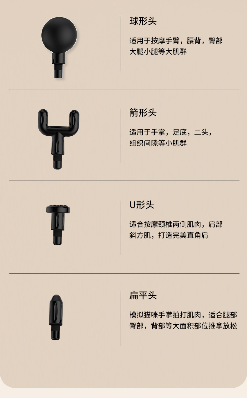 Mini professional multi-function fascia gun