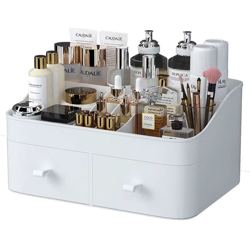 Kosmetik-Aufbewahrungsbox mit Make-up-Pinsel- und Lippenstift-Organizer