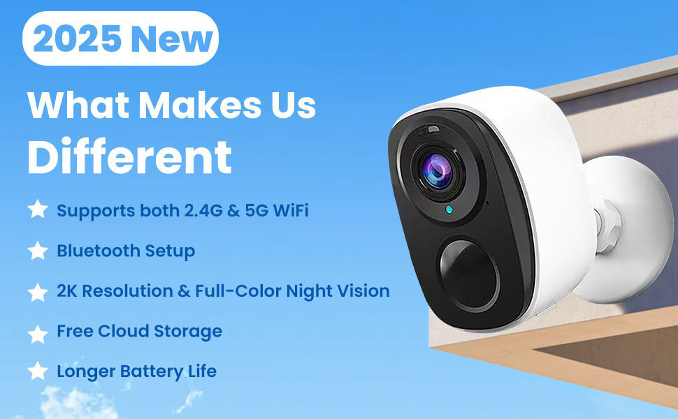 OKAM gözetim kamerası, 360 dönen, Wi-Fi, iç/dış mekan