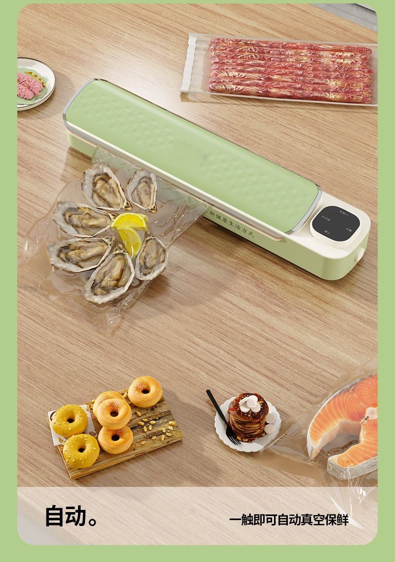 Fully automatic vacuum sealer, compact kitchen model