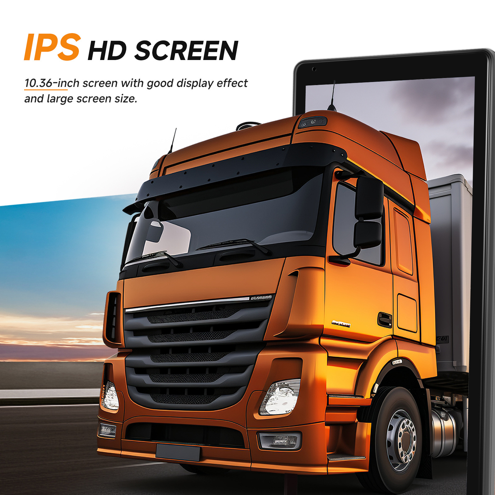 10.36 inch HD digital truck rearview mirror DVR with BSD