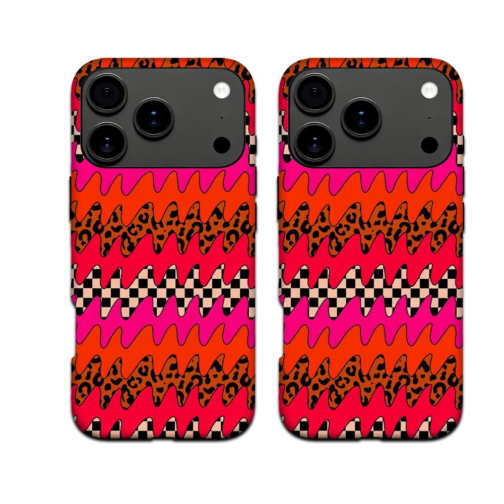 iPhone 17 Pro case, leopard print, punk style, 2-in-1, magnetic
