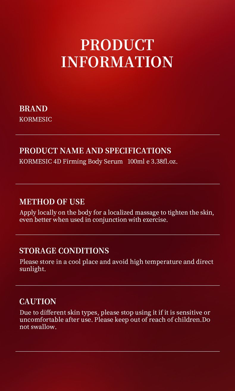 KORMESIC 4D Nourishing Body Serum