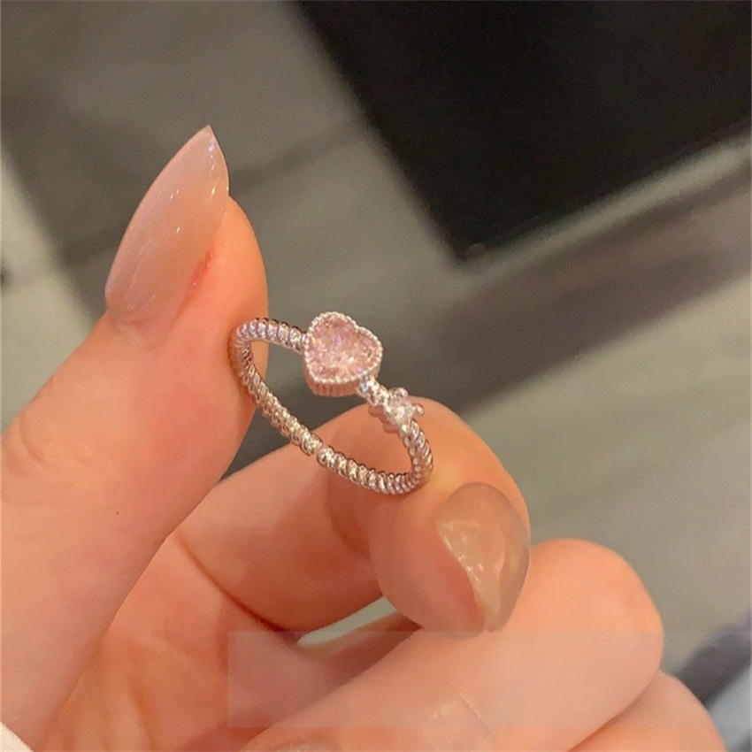 S925-Silber-Zirkon-Ring, japanischer Stil, offener Ring