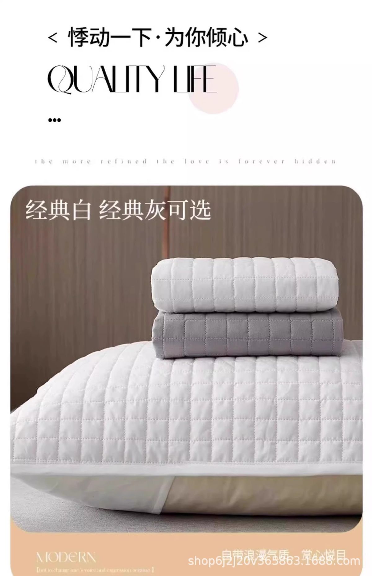 除螨隔脏防口水枕套防头油枕芯保护隔离层内胆套枕头套一对装防汗