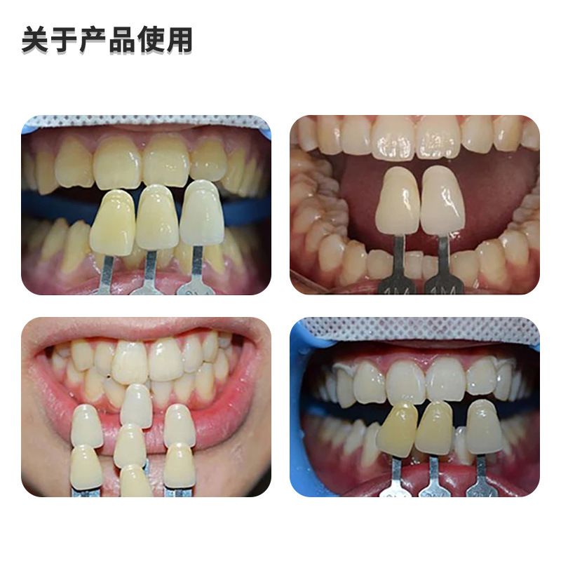 Dental ceramic veneer shade guide, 29 colors