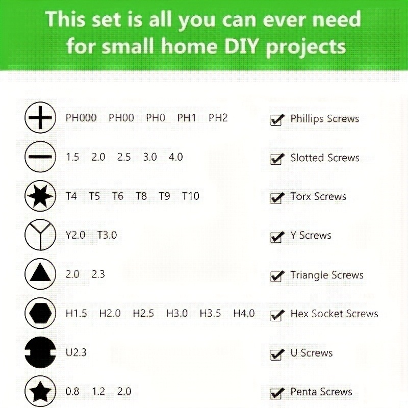 32-in-1 screwdriver set, phone and notebook repair