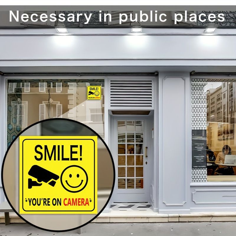 CCTV security camera warning sign