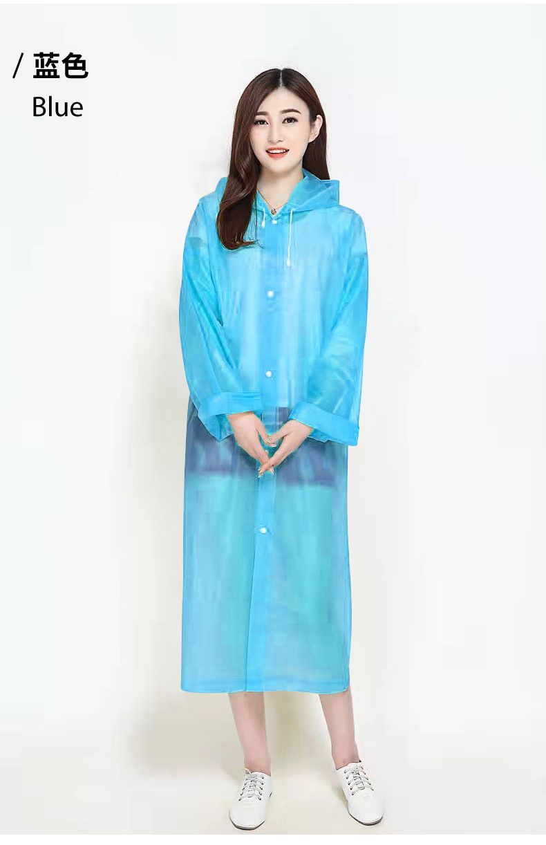 Portable raincoat, lightweight card packaging, full body