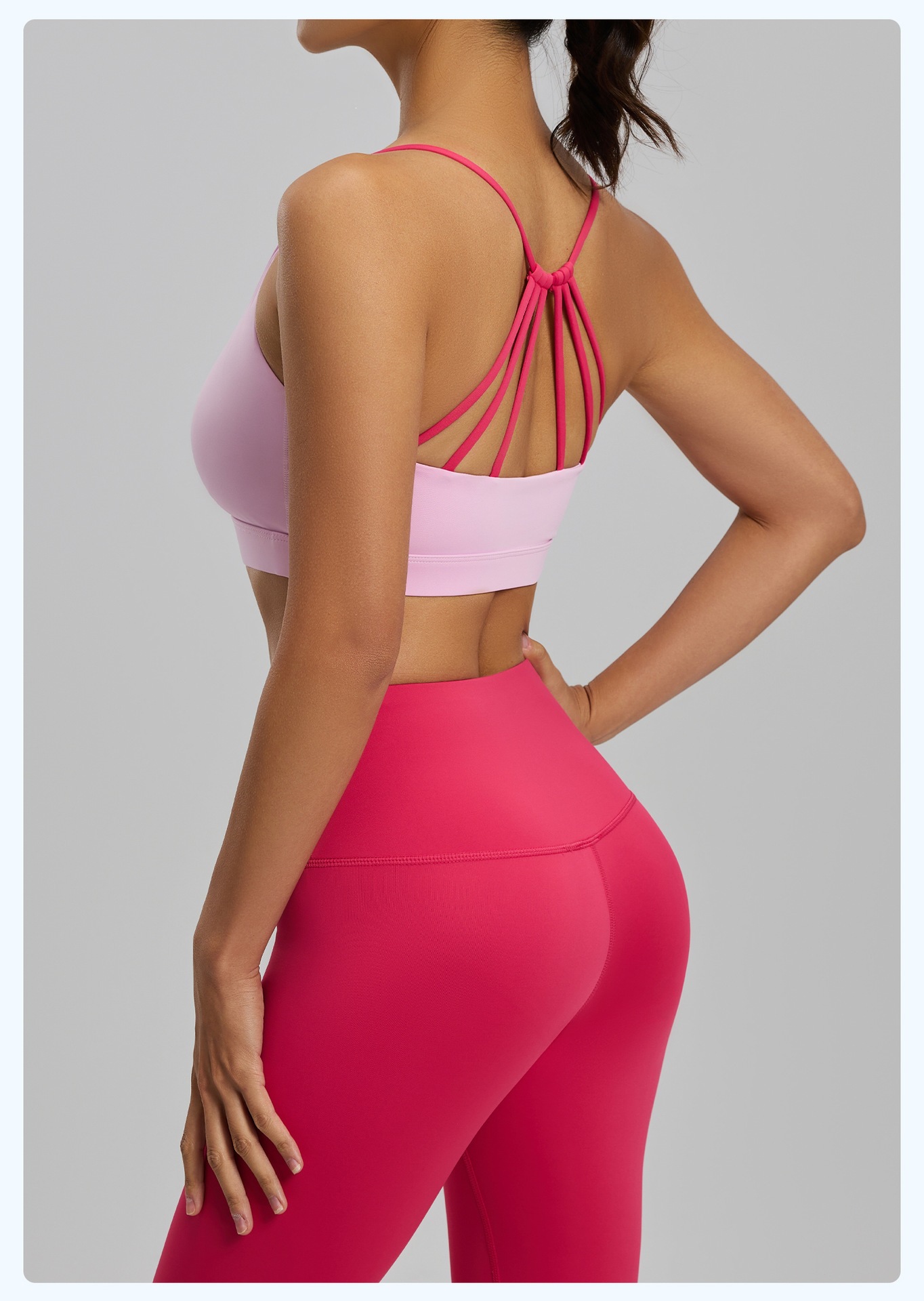 Damen-Yoga-Set, atmungsaktiv, hohe Stabilität