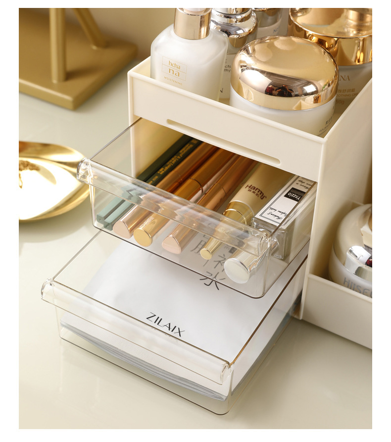Glas-Kosmetik-Aufbewahrungsbox, staubdicht, europäischer Stil