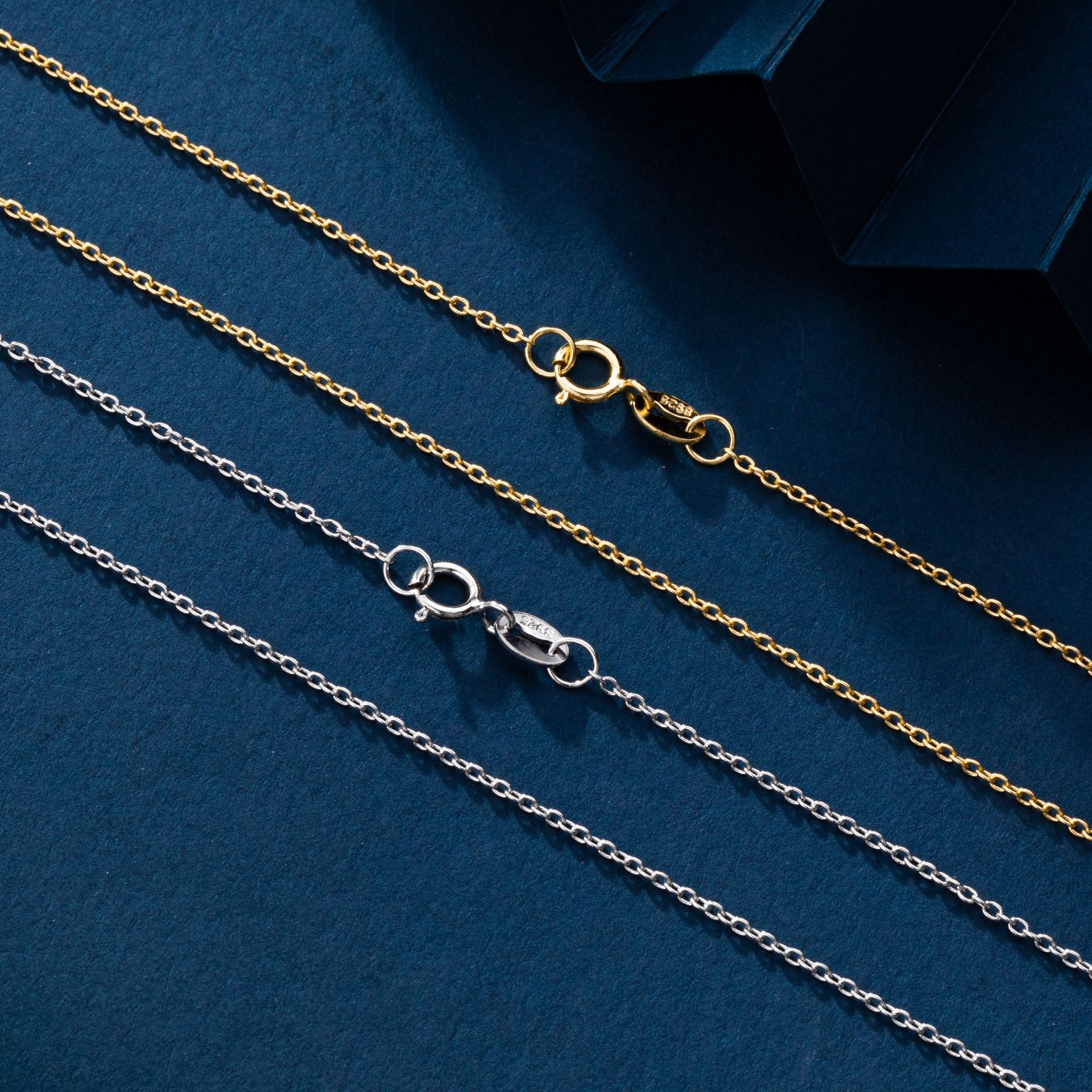S925 sterling silver necklace, clavicle chain, DIY base