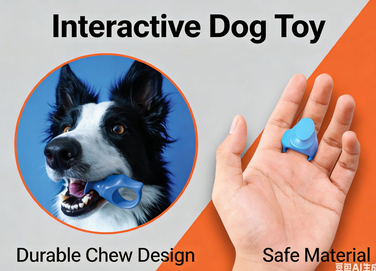 Silicone finger pet toothbrush, safe and bite-resistant