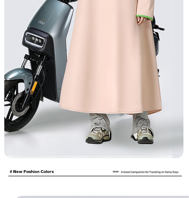E-Bike-Regenmantel, verstärkt, ganzkörperschutz